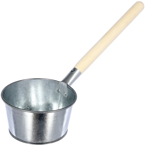 Ковш оцинкованный "Банные штучки", ручка из березы, 1,5л/30см ручка