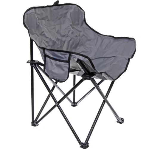 Кресло складное до 100 кг TJ-2000, 60*46*70 см, цвет: серый 