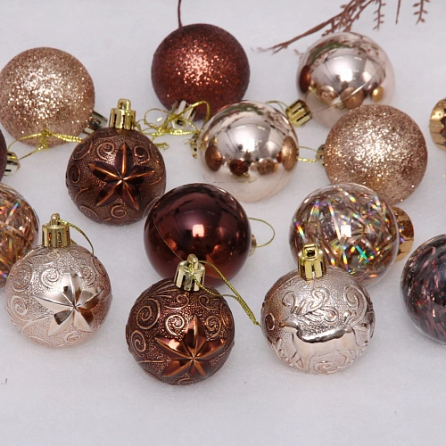 Набор шаров Волшебный вальс 5 см (16 предметов), шампаньшоколад_3