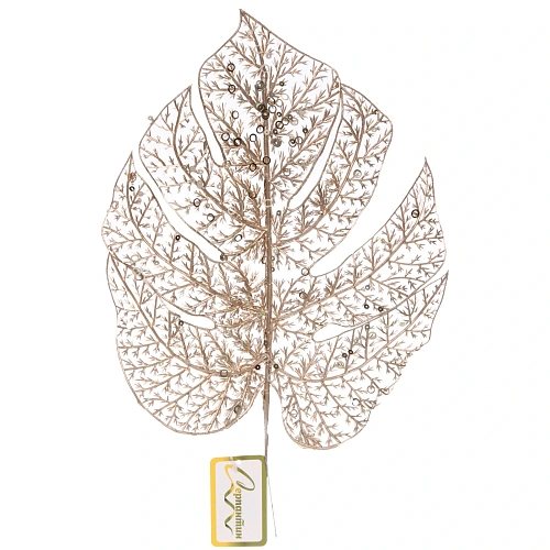 Ветка декоративная "Сказочный папоротник" 40 см, Шампань