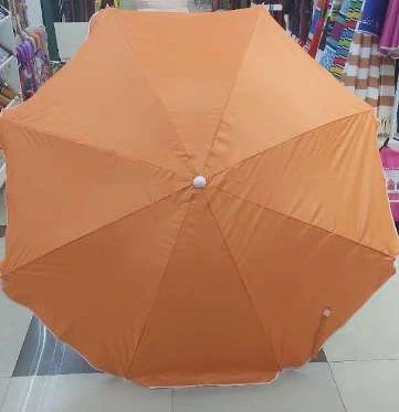 Зонт пляжный D=170 см, h=190 см, "Оранжевый закат", с наклоном и защитой от УФ, ДоброСад