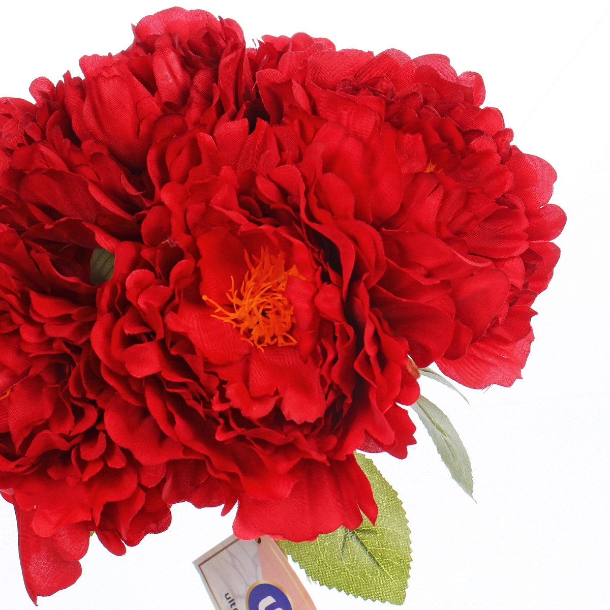Искусственные цветы "Пионы" 28см букет 6 шт красные