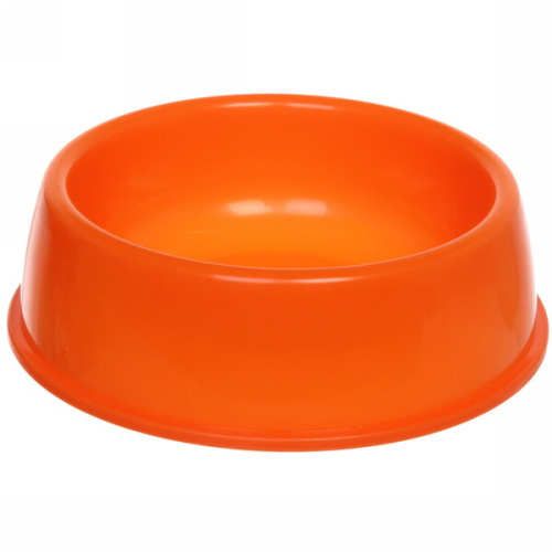 Миска пластиковая "Радуга-Пэт" 18*6см цвет оранжевый/500мл