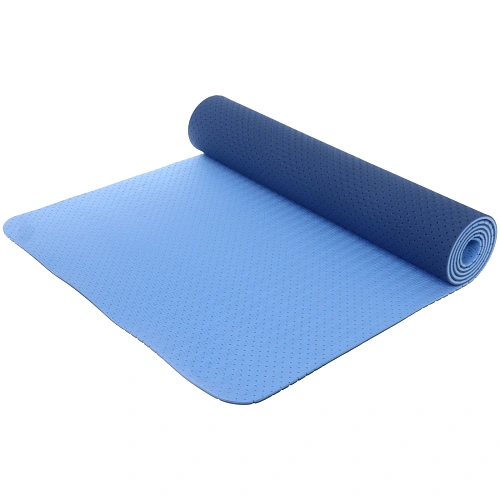 Коврик для йоги 6 мм 183х61 см Sports time перфорированный (ТРЕ), голубойсиний_6