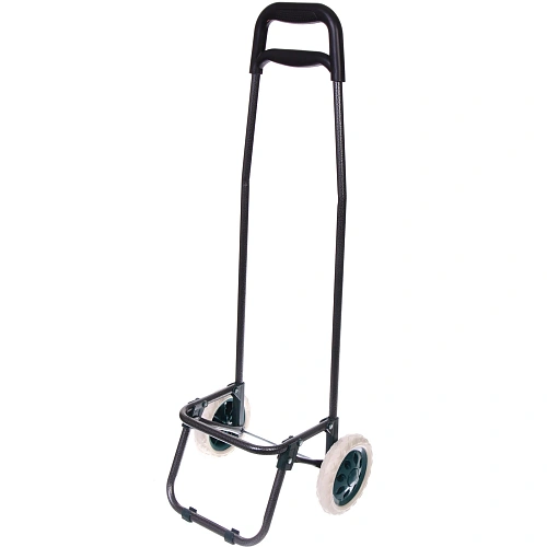 Тележка хозяйственная с сумкой (933330см, колеса 16см, до 30 кг) цветы зеленая_12