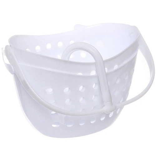 Корзина - органайзер для хранения подвесная ЛЕНАРО, цвет белый, две секции, 231657см _5