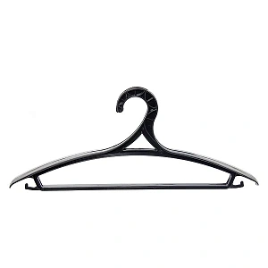 Плечики для верхней одежды 1шт "ЭКСПЕРТХАУС", цвет черный, 48-50р С519