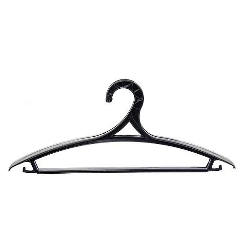 Плечики для верхней одежды 1шт "ЭКСПЕРТХАУС", цвет черный, 48-50р С519