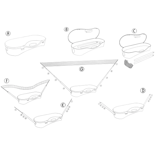 Сетка складная для игры в бадминтон, 300150 см, красный-черный_16