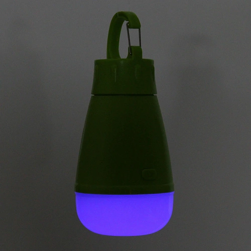 Фонарь туристический подвесной 3 режима, 3LED, 3AAA карабин 5688_5