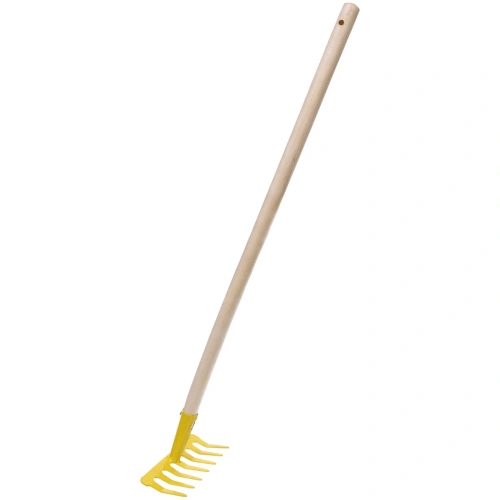 Грабли садовые 7 зубьев "Фантастика" 72см с деревянным черенком