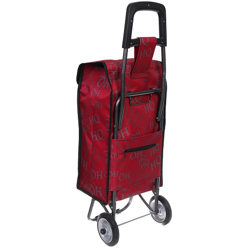 Тележка хозяйственная с сумкой (933326см, колеса 14 см, грузоподъемность до 25 кг) бордова SYD-007_5