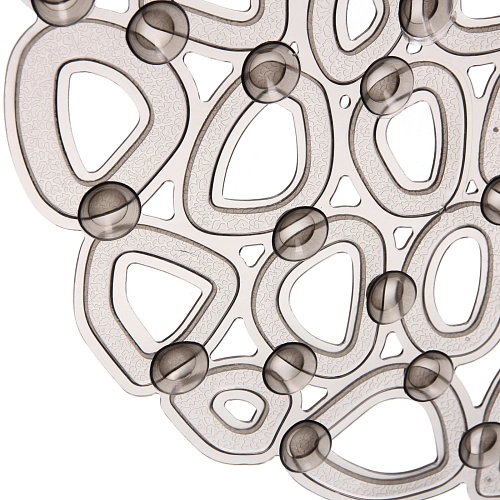 Коврик в ванну 65х35 Миф серый_4