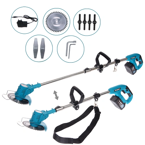 Триммер аккумуляторный Mengtai (21В, 3,0Ач Li-ion аккум. 1шт, ЗУ) MGT-6