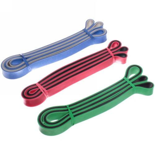 Резинка для фитнеса "Wellness" 22 мм (6-24 кг), серый/желтый