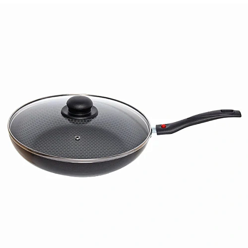 Сковорода 28см "FOREVER" со стеклянной крышкой, ручка съемная JBr1-128-21 