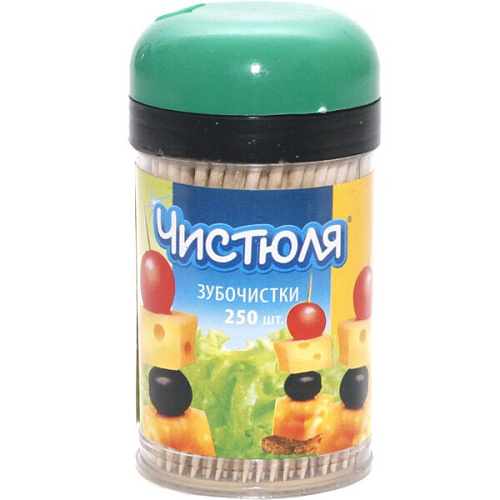 Зубочистки "Чистюля" 250 шт.
