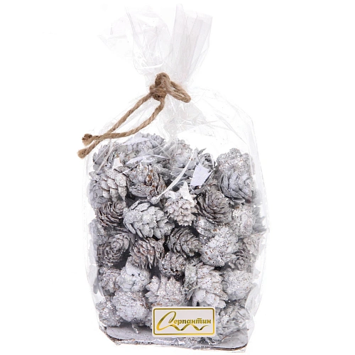 Композиция для декора "Лесное удовольствие" 11*11*14 см (130 гр), серебро