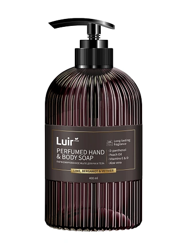 Мыло жидкое для рук и тела парфюмир. LUIR Lime Bergamot&Vetiver 400 мл
