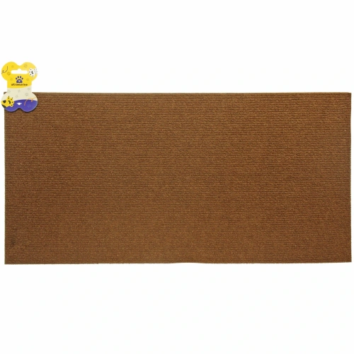 Когтеточка настенная с клейкой основой для кошек 60*30см "Счастливый хвост!", цвет коричневый