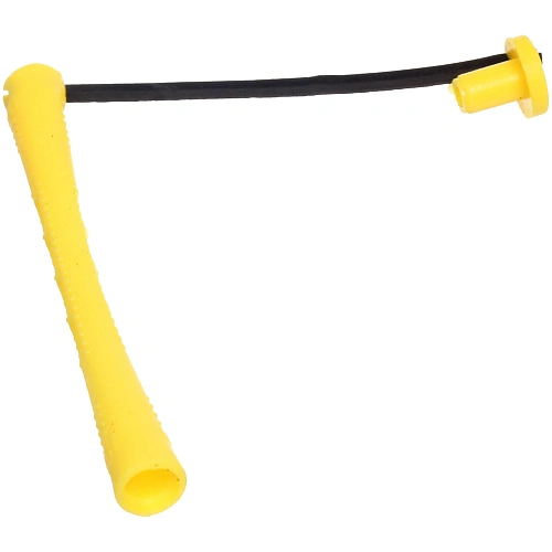 Бигуди-коклюшки 10шт с фиксирующими резинками VOLNA, цвет желтый, d-1см (пакет с подвесом)_5