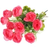 Искусственные цветы "Розовый букет" 42см 10 цветков темно-розовые