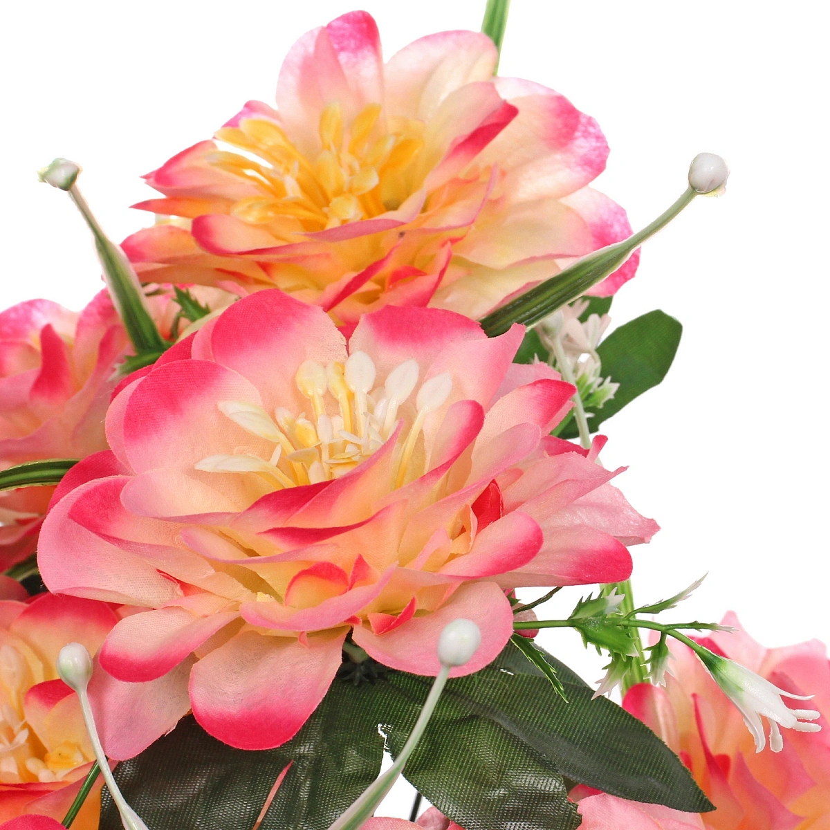 Искусственные цветы "Цветочная мелодия" 50см 9 цветков розово-красные