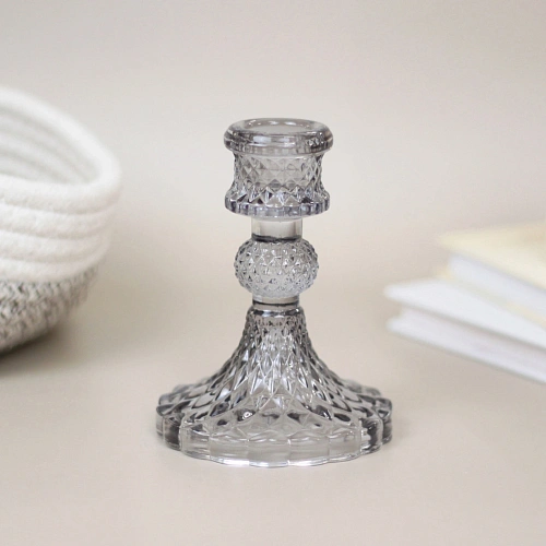 Подсвечник "Элисон" 8*10,5 см, Графит