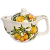 Чайник заварочный керамический 350мл с ситом "Лимоны"