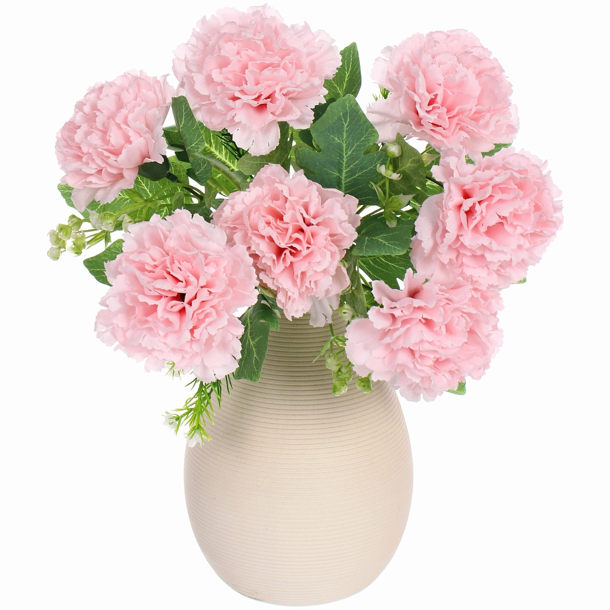 Искусственные цветы "Букет гвоздик" 35см 7 цветков розовые