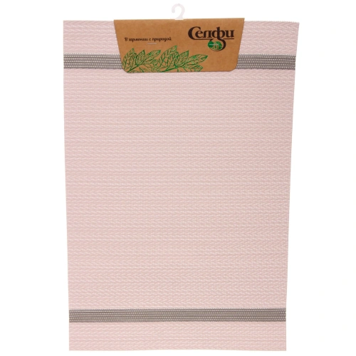 Салфетка на стол 30*45см "Ромоло" плетеная, розовая