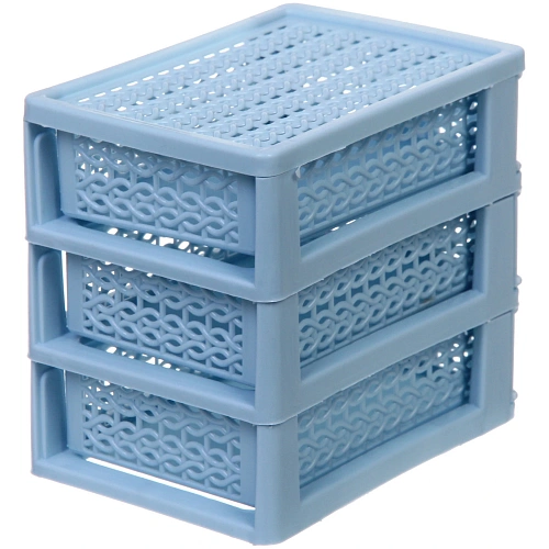 Комод малый ПАЛЕРМО, цвет голубой, 3 отделения, 13911,5см_5