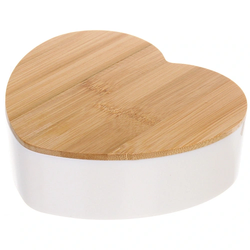 Зеркало настольное - органайзер с бамбуковой крышкой БРАМИНГЕМ, цвет белый, 1614,55см (коробка)_4