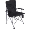 Кресло складное с подлокотниками до 100 кг SJ-0054, 58*58*92 см, цвет: чёрный, ТуристМастер