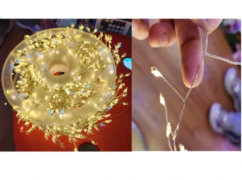 Гирлянда для дома НИТЬ "Мишура" 100 м 2000 ламп LED, зеленый провод, мерцание, IP-20, 220v, Теплый белый