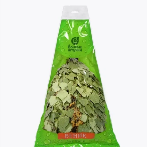 Веник березовый с пижмой в уп. "Банные штучки", 60*36см