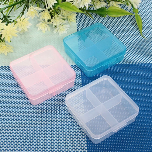 Контейнер для таблеток 4 ячейки 6,5х6,5х2,5см_3