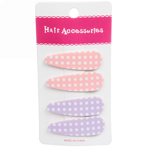 Зажимы для волос Collection School, принт горошек, 5,21,7см_5