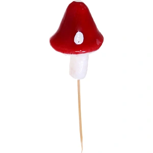 Фигура на спице "Мухомор" 5*4 см (общ. высота 10 см)