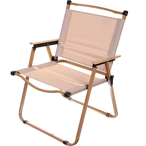 Кресло складное с подлокотниками до 100 кг SJ-0032, 55*53*78 см, цвет: бежевый, ТуристМастер