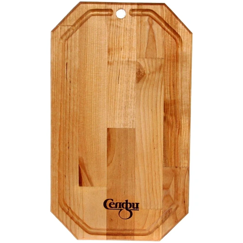 Доска разделочная "Гайка" средняя с желобом 34*20*1,8см 