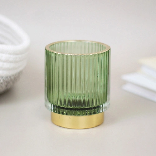 Подсвечник "Английский стиль" 7*8 см, Изумруд