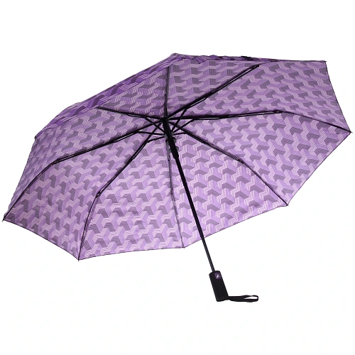 Зонт женский полуавтомат Витраж, микс 6 цветов, 8 спиц, d-100см, длина в слож виде 30см_12