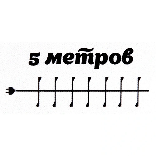 Гирлянда для дома 5,0 м 350 ламп LED  Мишура, IP-40, Белый_7