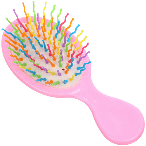 Расческа массажная детская МИЛА, вишенки, цвет розовый, 145,5см (блистер)_4