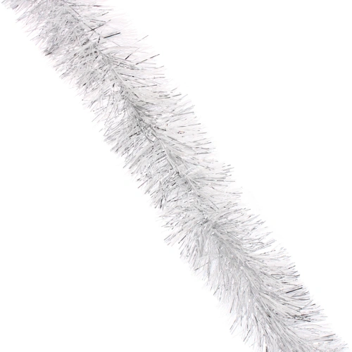 Мишура "Зимняя сказка" 2м, 13 см, Белый/Серебро