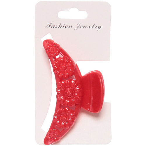 Заколка-краб для волос на блистере Diana Collection - Sara, микс 6 цветов, 75см _15