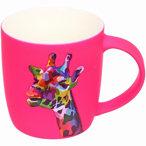 Кружка керамическая 380мл Зоопарк, рисунки микс_5