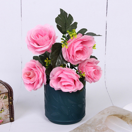 Ваза из пластика Ивет 1010см цвет синий_3