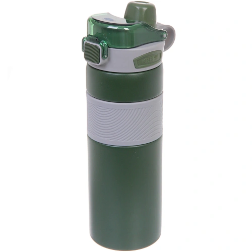 Термос 800мл "Фитнесс", цвет зеленый 